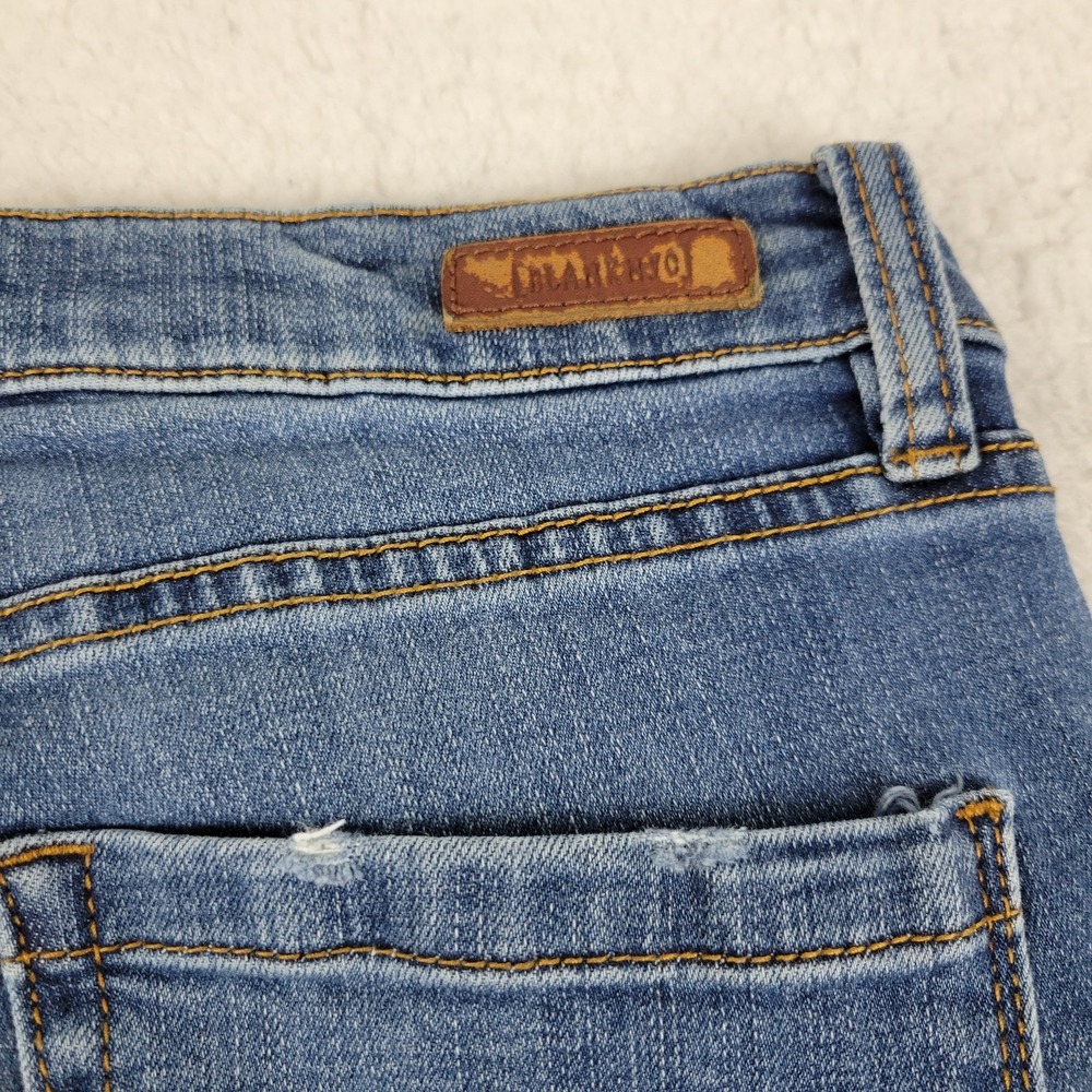 Blank NYC The Bond Mid Rise Skinny Jeans Womens 28 Blue Distressed Stretch Denim - Picture 11 of 11